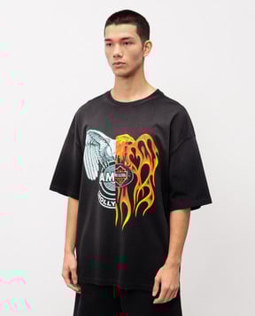 AMIRI Чорна футболка з принтом AMTOJR1043