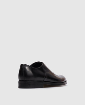 Canali Чорні шкіряні оксфорди RA01347621547