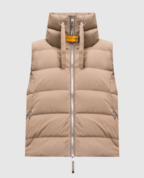 Parajumpers Бежевый пуховый жилет Nolene 25WPWPUTT31