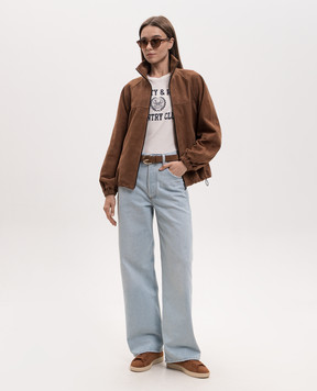 Babe Pay Pls Коричневая замшевая куртка 2602SUEDE