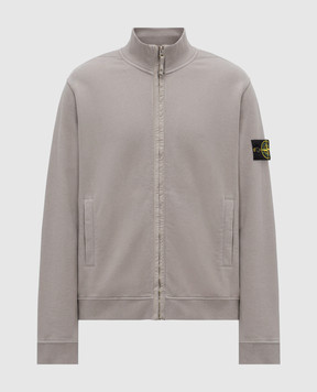 Stone Island Серый кардиган с патчем логотипа L2S156100066S0A20