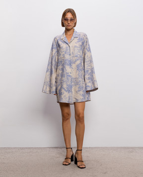 Off-White Платье-рубашка Roxy City Nature с льном 2FU00547T