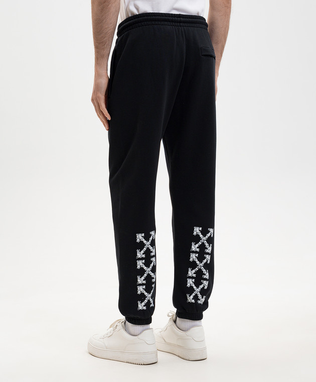 Off-White Черные джоггеры с принтом логотипа 44MCH057S26F003 изображение 4