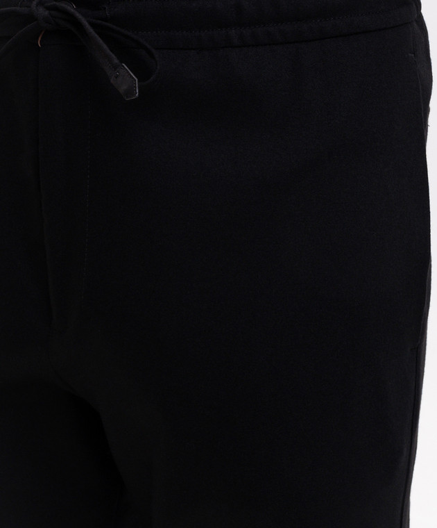 Canali Чорні штани з вовни AN04763U97003 зображення 5