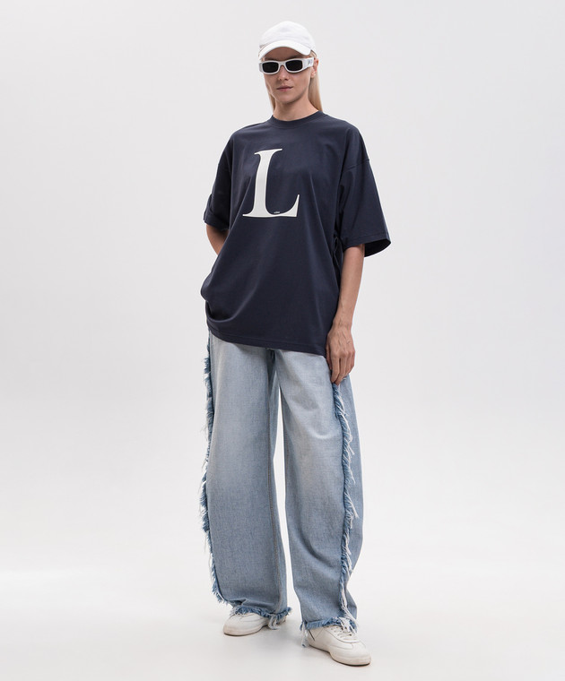Vetements Синя футболка MH27TR182N зображення 2