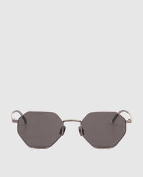 Bottega Veneta Сірі сонцезахисні окуляри Intrecciato з титану 861361VIGA0