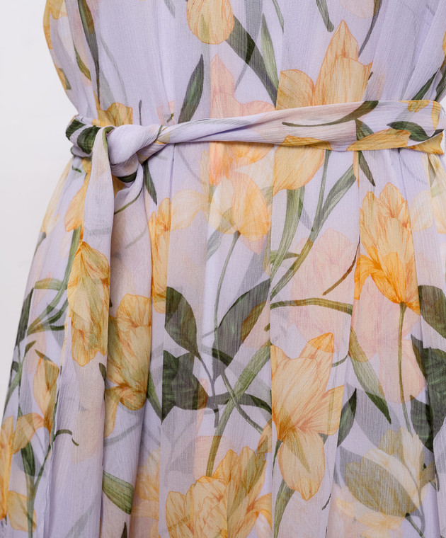 Christy Lynn Фіолетова сукня Vera із шовку CLD402F12 зображення 4