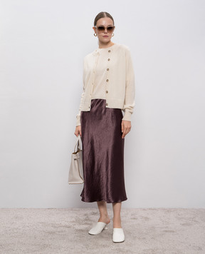 Allude Бежевий кардиган з кашеміру та шовку з паєтками 25577100