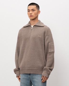 Juun.j Коричневий светр з вовною JC6251P31A