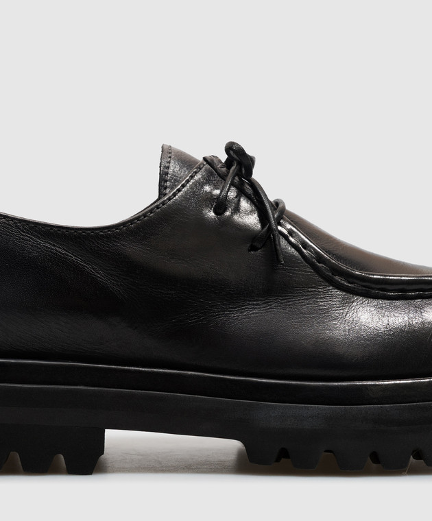 Officine Creative Черные кожаные дерби Wisal DD WISALDD125TCAVSUPERNER изображение 5