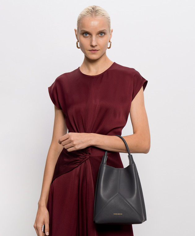 Victoria Beckham Серая кожаная сумка Victoria B326AAC007564A изображение 2