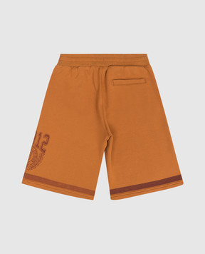 Dolce&Gabbana Дитячі коричневі шорти з принтом L4JQR4G7PSK36