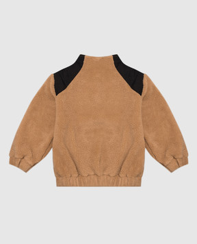 Palm Angels Детская коричневая куртка-анорак с нашивкой логотипа F6PAJGJK123