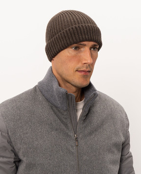 Doriani Cashmere Коричневая шапка из кашемира 142B10