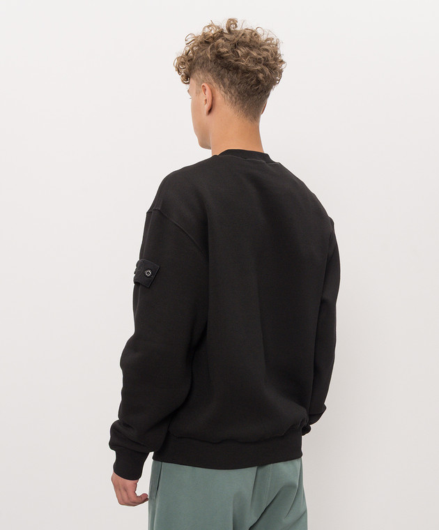 Stone Island Черный утепленный свитшот с шерстью L2S156100013S0F15 изображение 4