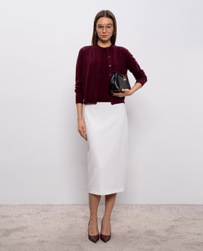 Max Mara Weekend Бордовий топ з вовни і кашеміру WKDMAREA