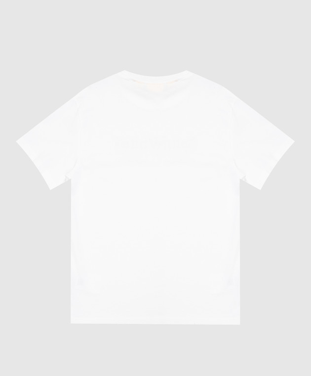 Off-White Дитяча біла футболка з принтом напису 44BAA002F26J00I зображення 2