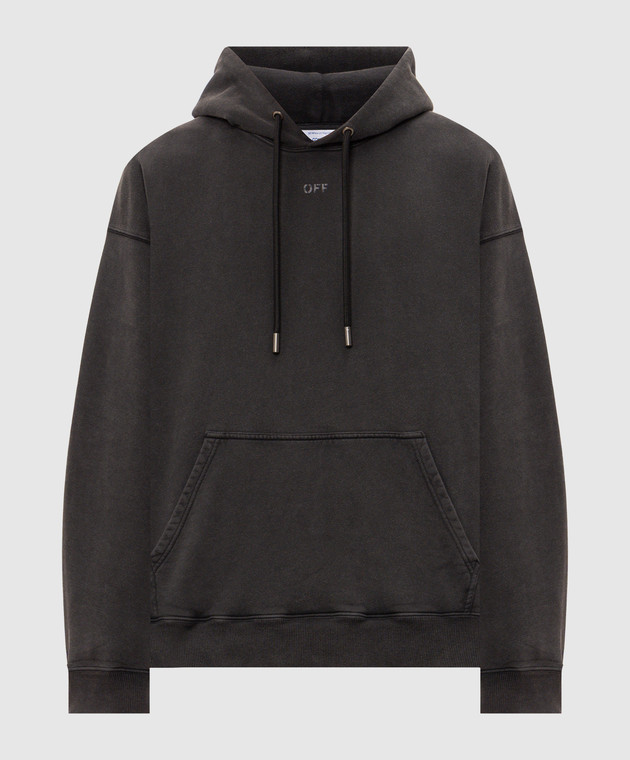 Off-White Серые худи Swimming Face 44MBB085F26F00A
