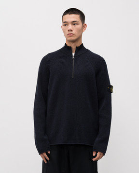Stone Island Синій светр з вовною K2S155100024S00L7
