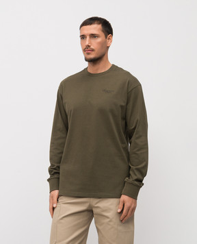 Givenchy Лонгслів кольору хакі з логотипом BM71MH3YSA