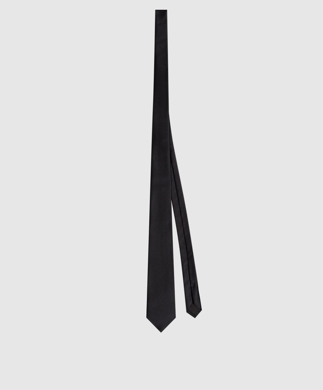 Saint Laurent Черный галстук из шелка 8216383Y011m изображение 3