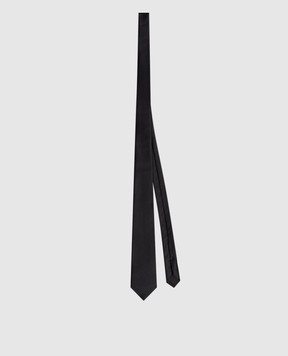 Saint Laurent Черный галстук из шелка 8216383Y011m
