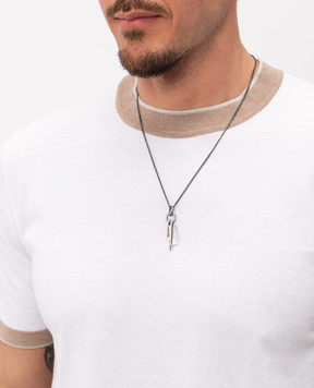 Maison Margiela MM6 Сірий ланцюжок Paperclip SM6UU0093P8601