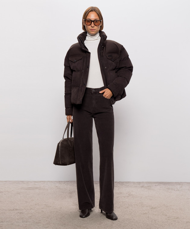 Mackage Коричневый вельветовый пуховик Brigit BRIGITCDYw изображение 2