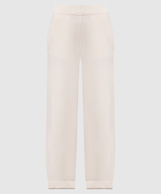 Brunello Cucinelli Брюки цвета айвори из кашемира M12722299
