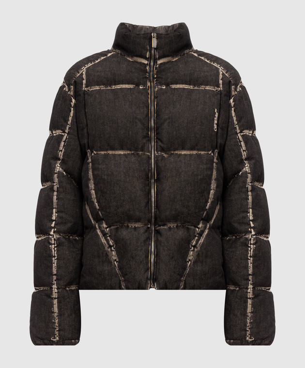 Off-White Сіра куртка Bookish Racing 44MED06DF26D001