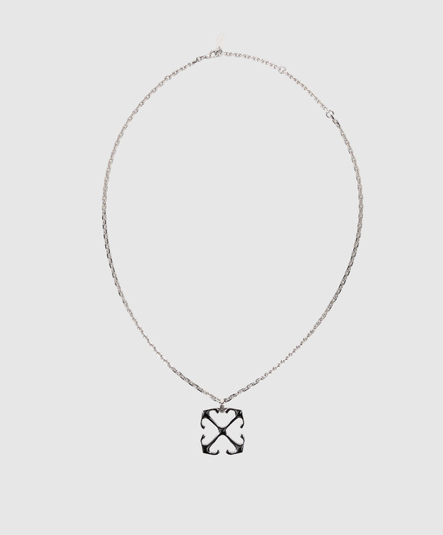 Off-White цепочка с эмблемой OMOB157C99MET001