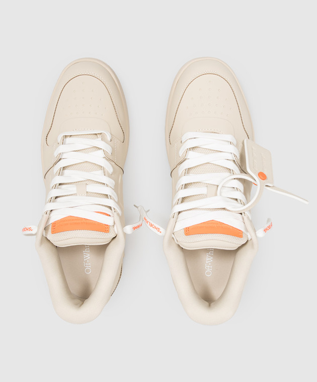 Off-White Бежевые кроссовки Out of Office Molded OF05732272 изображение 4