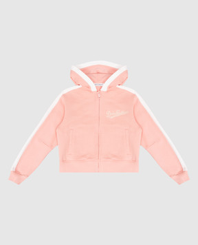 Dolce&Gabbana Дитяча рожева спортивна куртка з логотипом L5JWCVG7PWH36