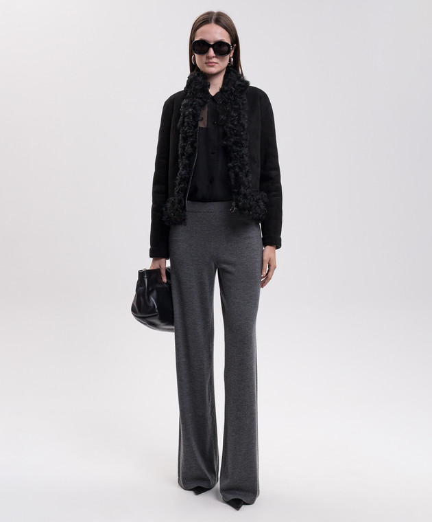 Fendi Черная дубленка FM5482B1O9 изображение 2