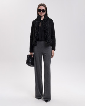 Fendi Черная дубленка FM5482B1O9