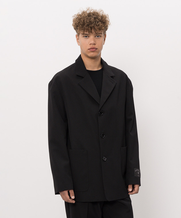 Maison Margiela MM6 Чорний піджак з вовною SH0BN0034M36020 зображення 3