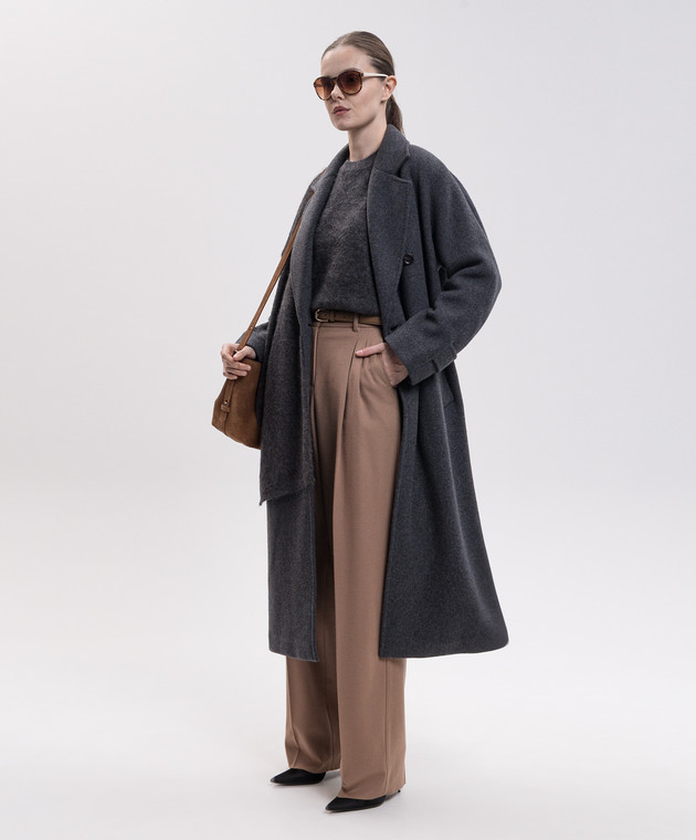 Max Mara Коричневі штани COCCO з вовни MSTCOCCO зображення 2