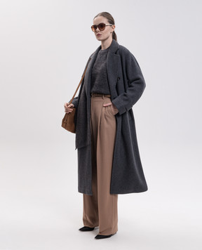 Max Mara Коричневые брюки COCCO из шерсти MSTCOCCO