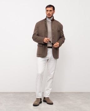 Loro Piana Сірий светр Fobello з кашеміру FAO2891