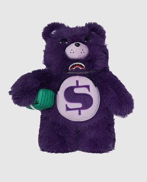 Sprayground Дитячий фіолетовий рюкзак MONEYBEAR FUR CRAY PURP 910B8181NSZ