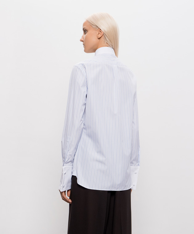 Tom Ford Голубая рубашка в полоску CA3344FAX1808 изображение 4