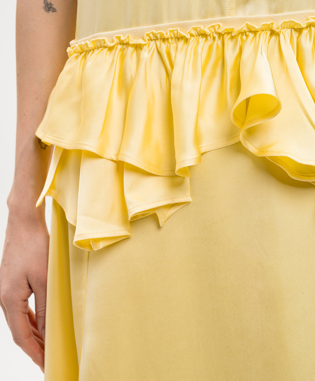 Jil Sander Желтое платье с рюшами J02CT0575J65022 изображение 5