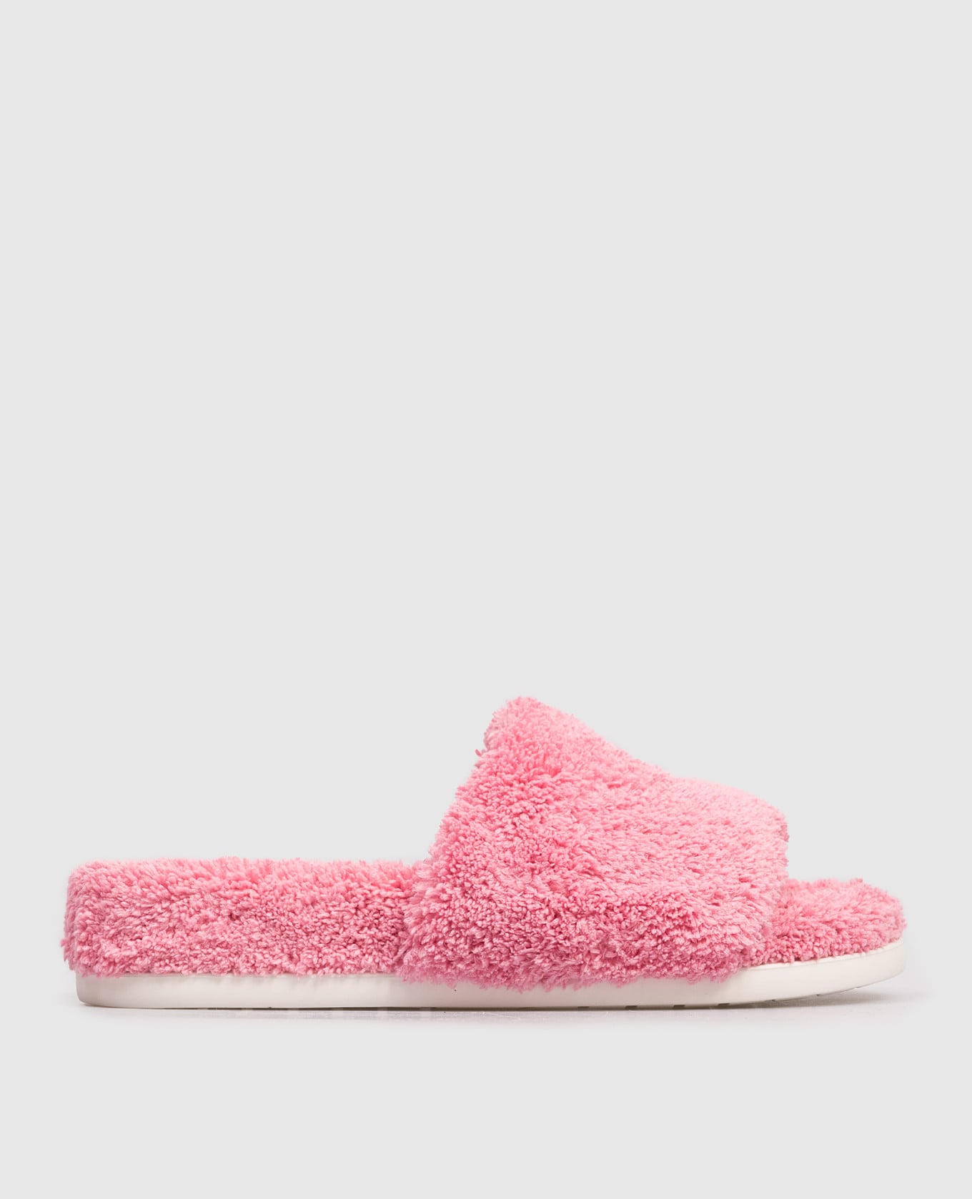 Детские розовые шлепанцы с логотипом