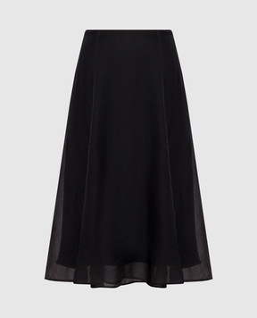 Brunello Cucinelli Серая юбка из шелка MP940G3877