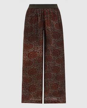 UMA WANG Брюки в цветочный принт UP3012