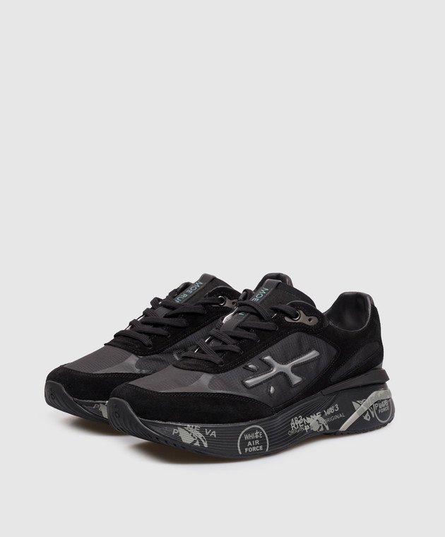 Premiata Черные комбинированные кроссовки MOERUN MOERUN6445 изображение 2