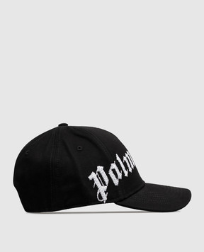 Palm Angels Чорна кепка Overlogo PAMLB001FB005w