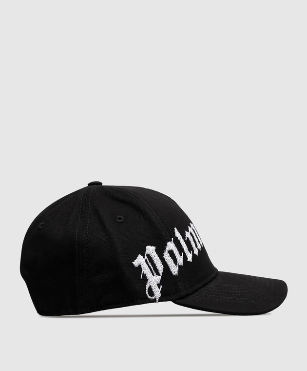 Palm Angels Черная кепка Overlogo PAMLB001FB005w изображение 3