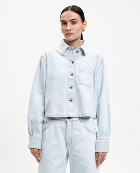 Off-White Блакитна джинсова сорочка 2YD013F25DEN002
