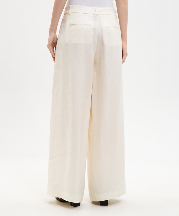 Peserico Штани з льону кольору айворі P0422202606 зображення 4
